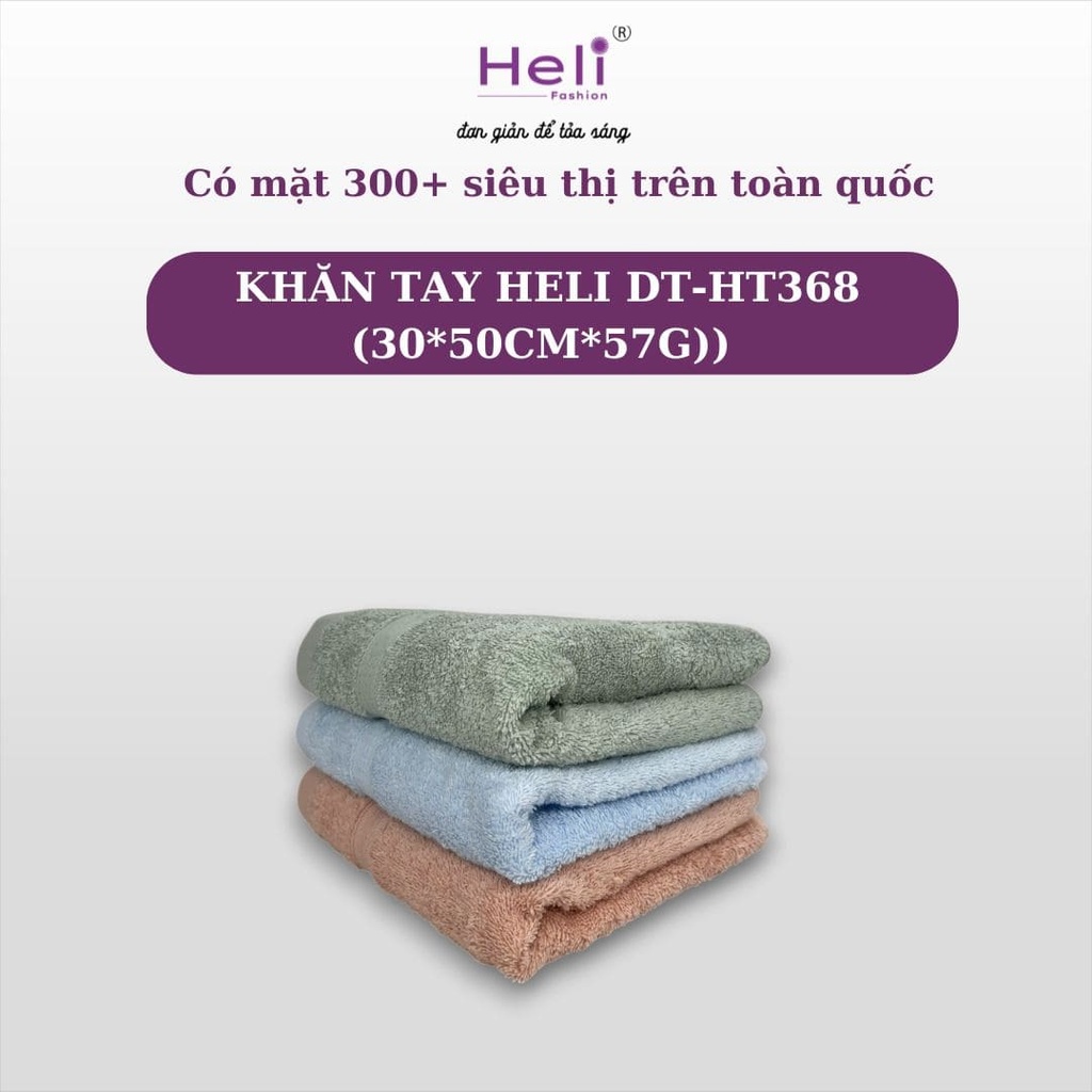 KHĂN TAY HELI DT-HT368 (30*50CM*57G) 