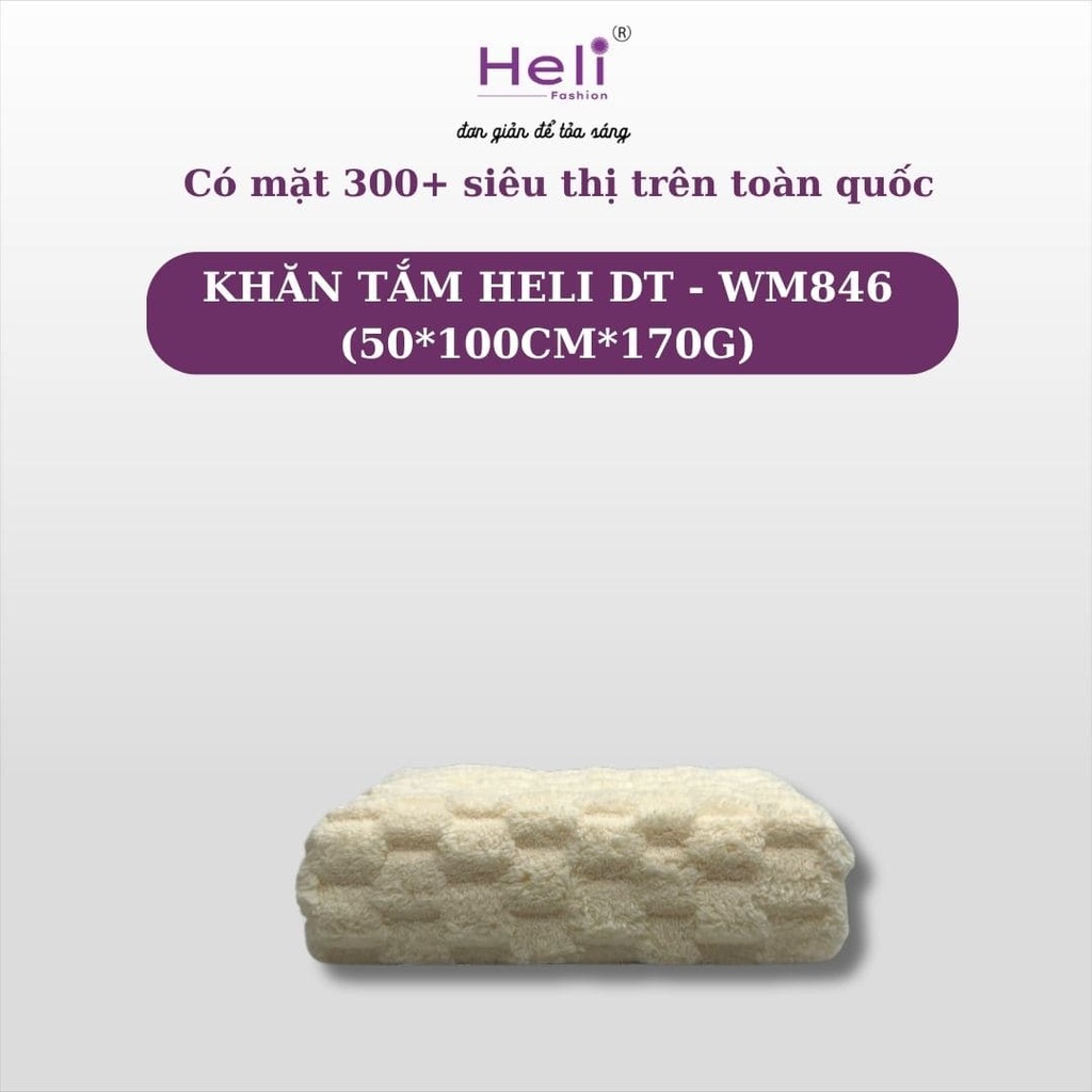  KHĂN TẮM HELI DT - WM846 (50*100CM*170G) 