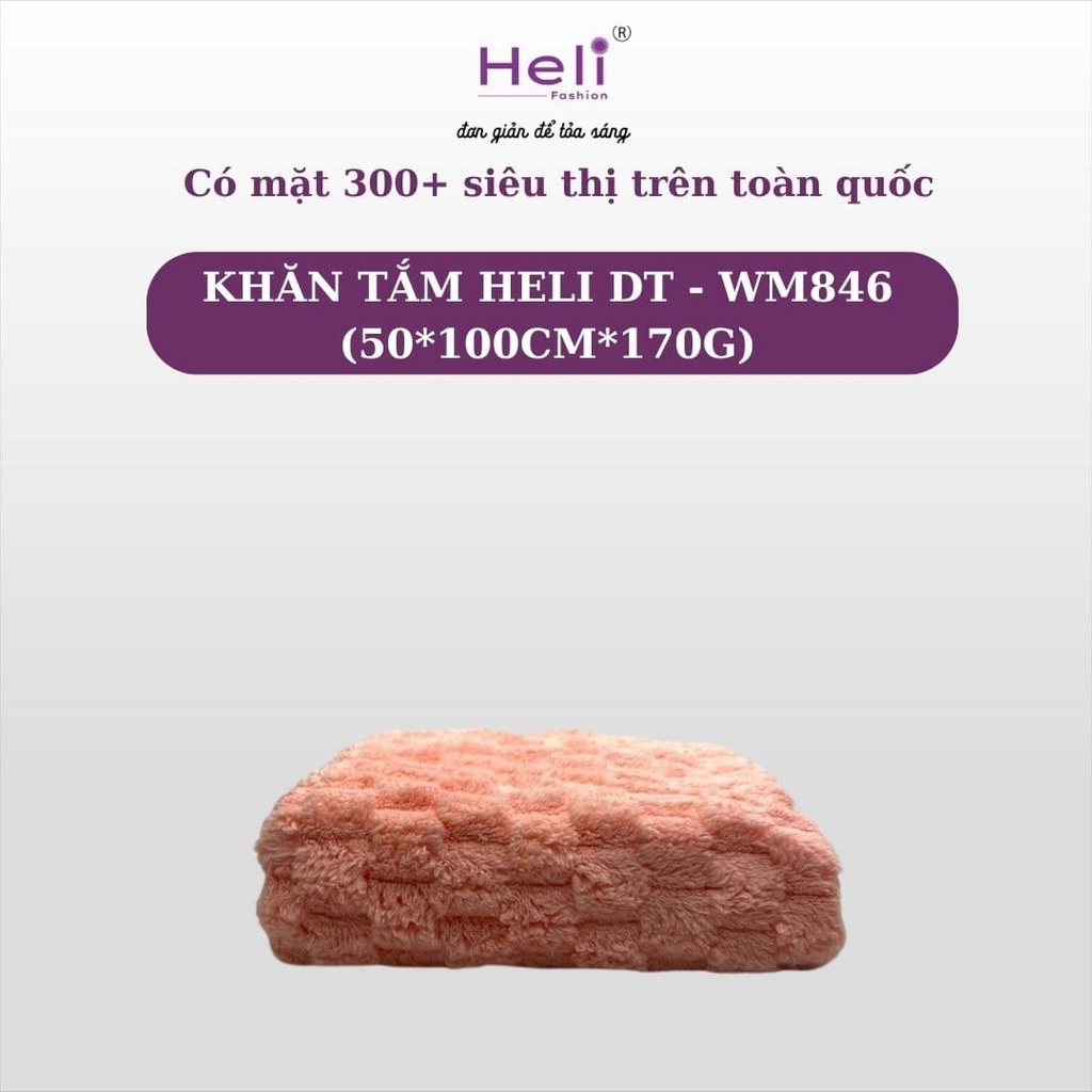  KHĂN TẮM HELI DT - WM846 (50*100CM*170G) 