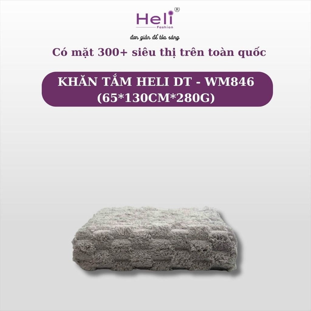  KHĂN TẮM HELI DT - WM846 (65*130CM*280G) 