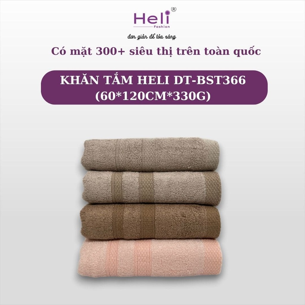 KHĂN TẮM HELI DT-BST366 (60*120CM*330G)
