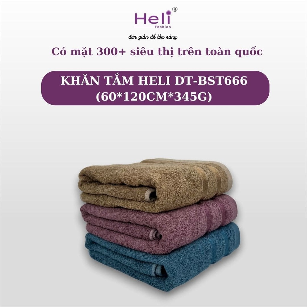 KHĂN TẮM  HELI DT-BST666 (60*120CM*345G)