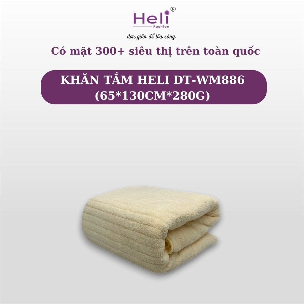  KHĂN TẮM HELI DT - WM886 (65*130CM*280G)