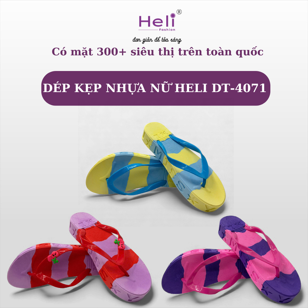 DÉP KẸP NHỰA NỮ HELI DT-4071