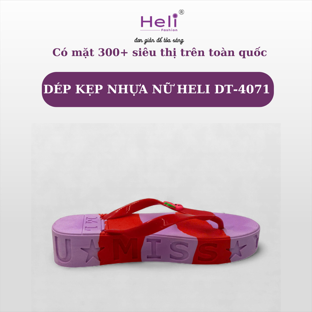 DÉP KẸP NHỰA NỮ HELI DT-4071