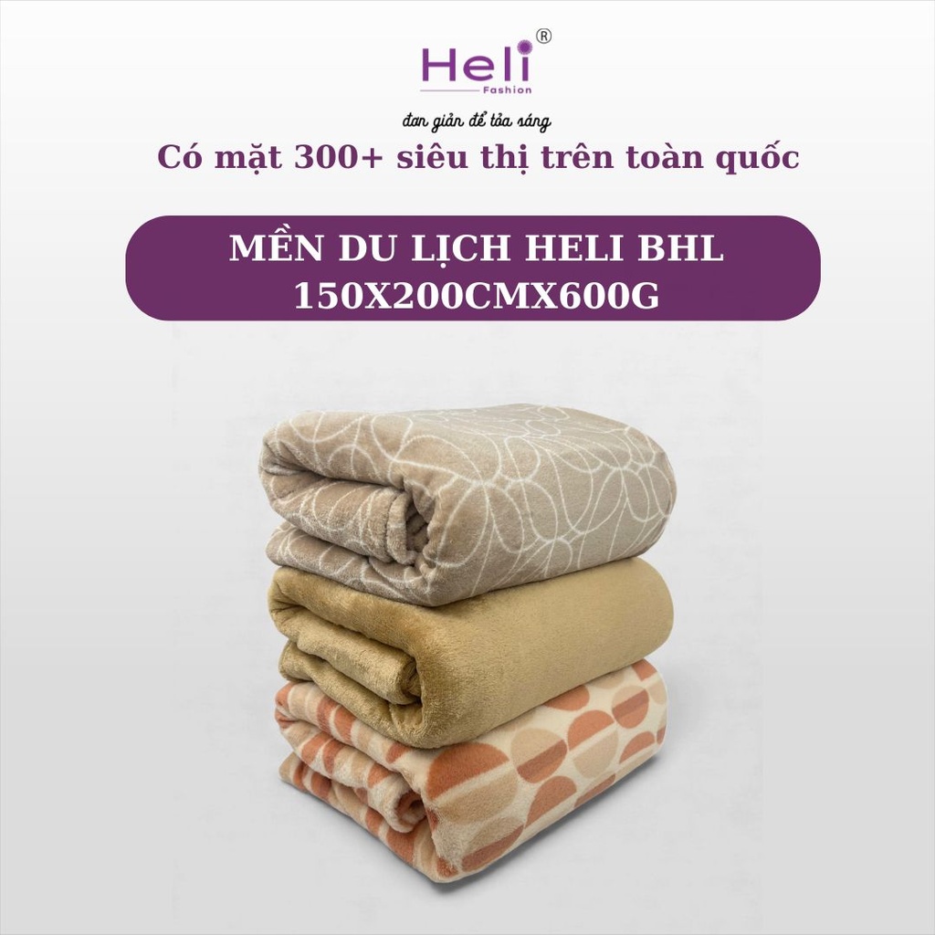 MỀN DU LỊCH HELI BHL 150X200CMX600G