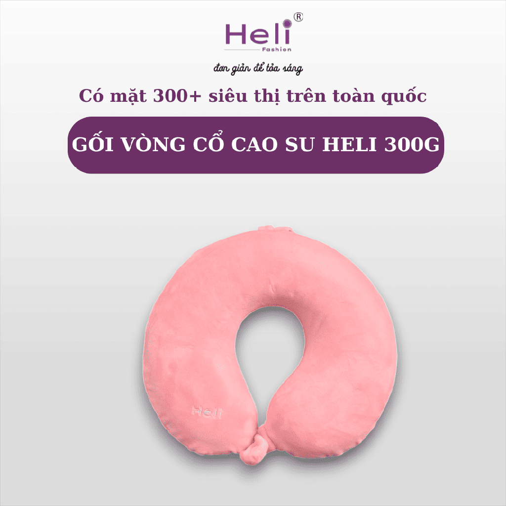 GỐI VÒNG CỔ CAO SU HELI 300G