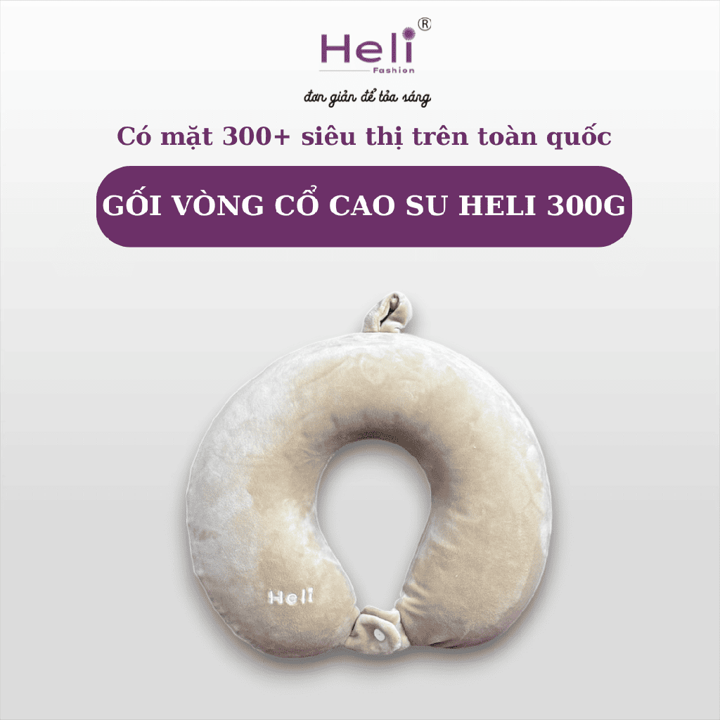 GỐI VÒNG CỔ CAO SU HELI 300G