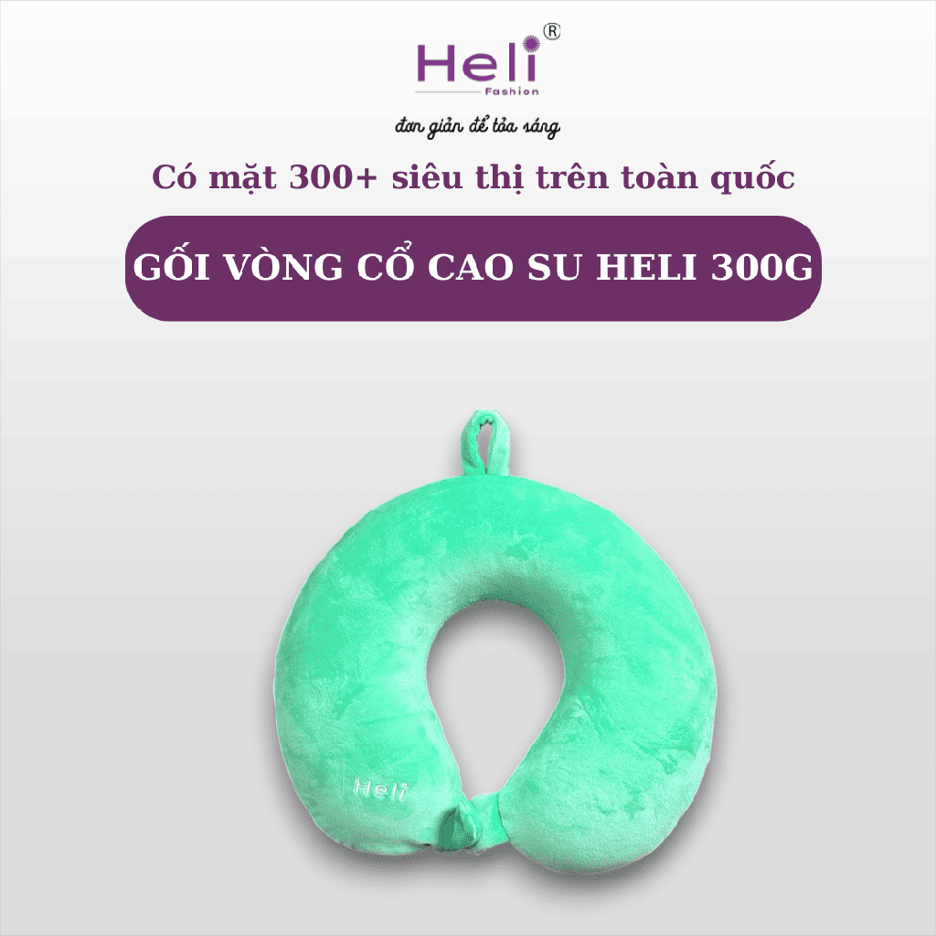 GỐI VÒNG CỔ CAO SU HELI 300G