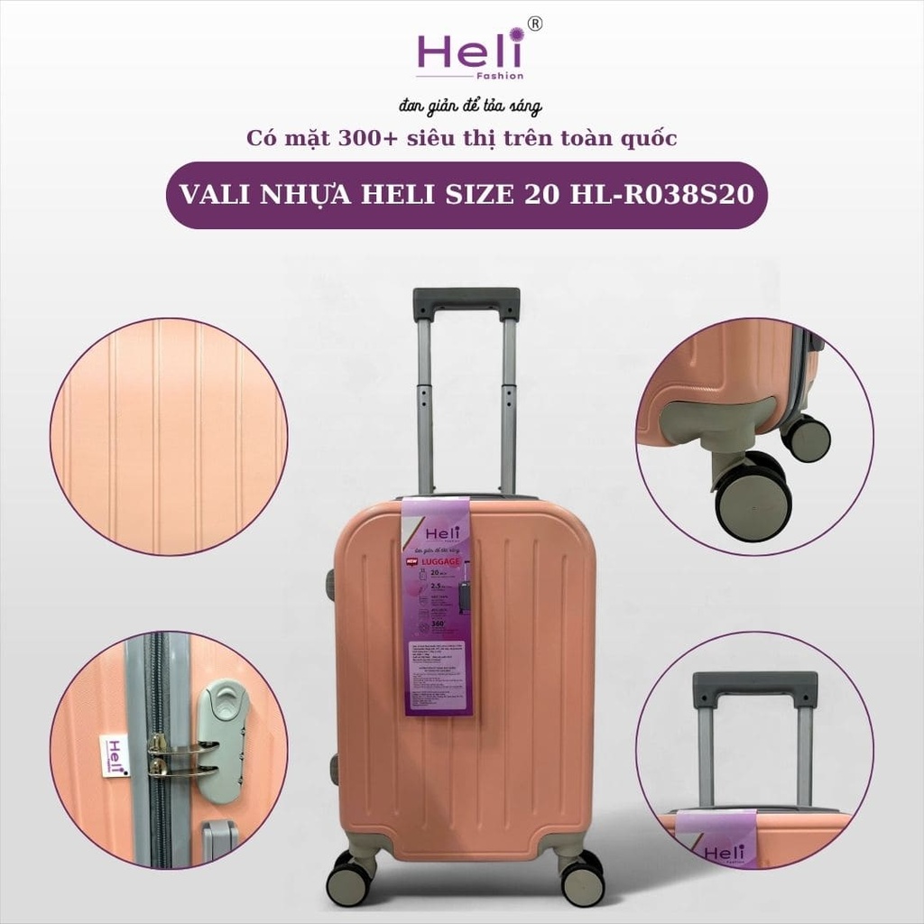 VALI NHỰA HELI SIZE 20 HL-R038S20