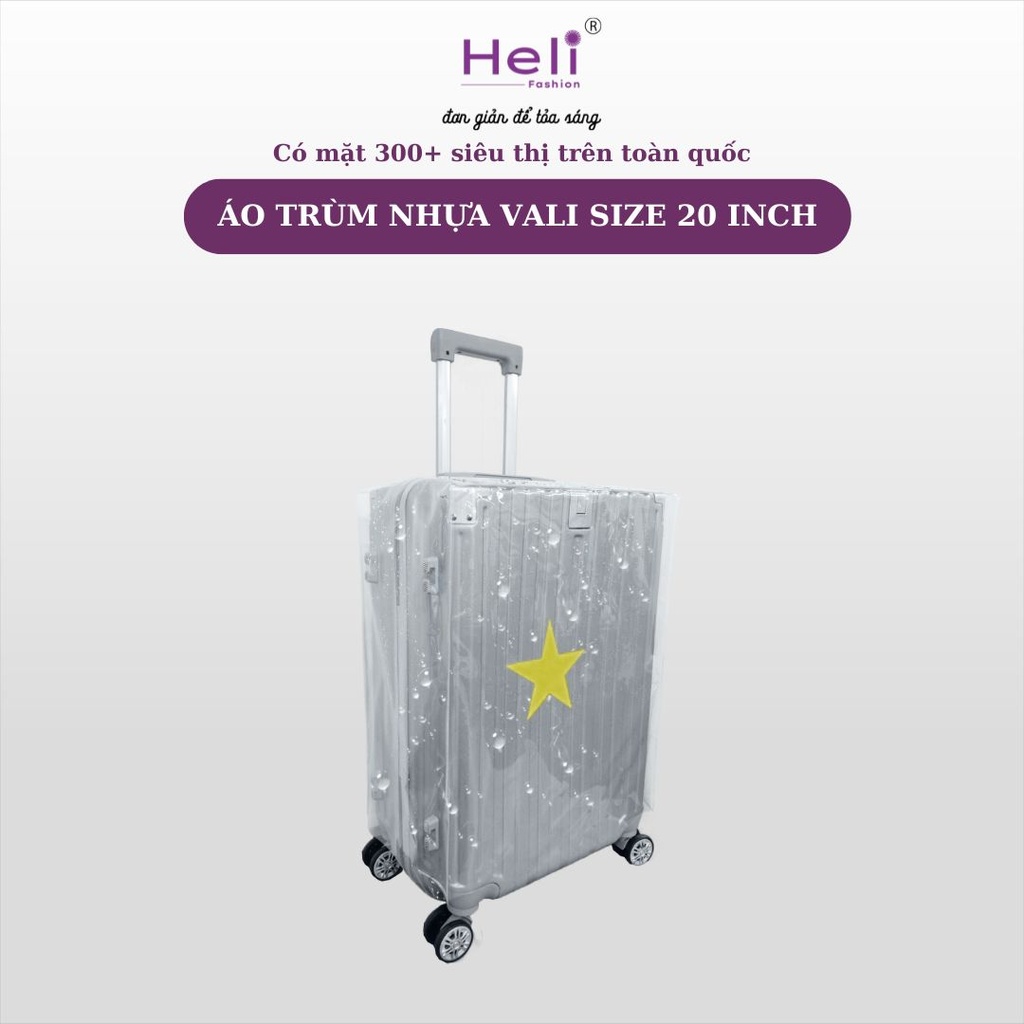 ÁO TRÙM NHỰA VALI SIZE 20 INCH