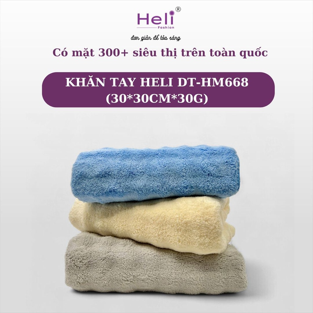 KHĂN TAY HELI DT - HM668 (30*30CM*30G) 
