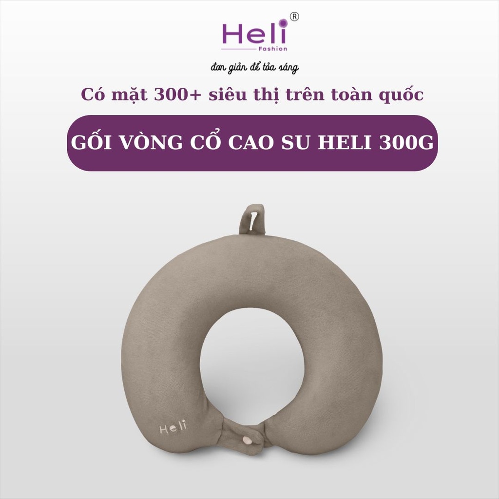 GỐI VÒNG CỔ CAO SU HELI 300G