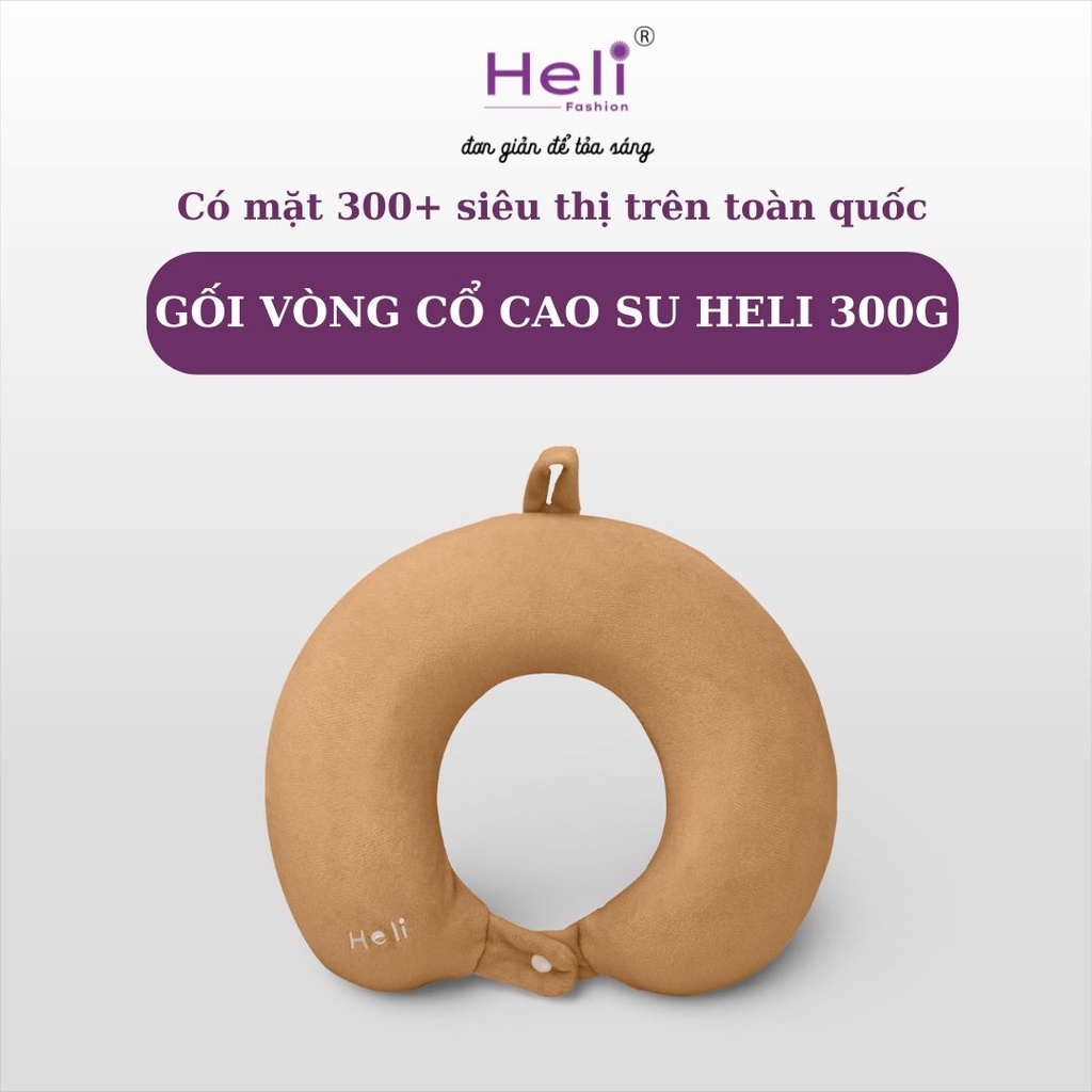 GỐI VÒNG CỔ CAO SU HELI 300G