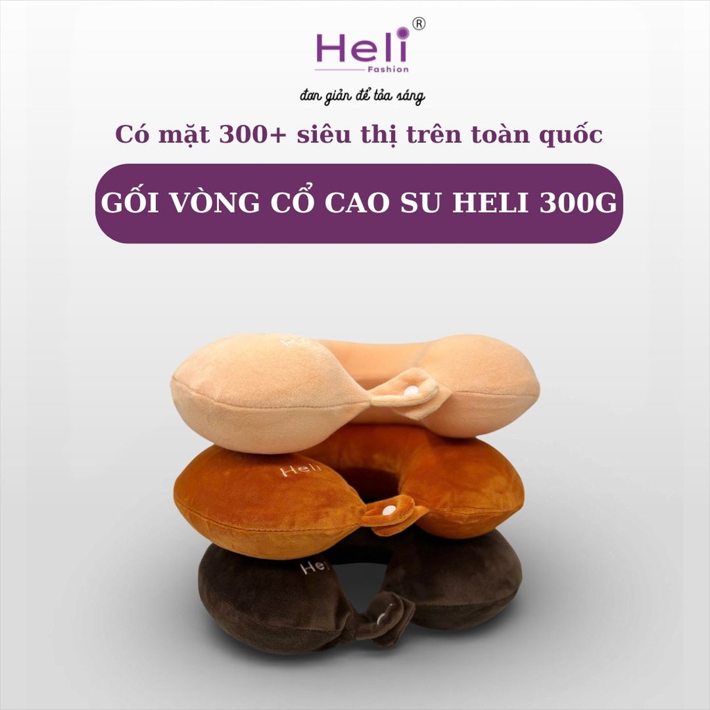 GỐI VÒNG CỔ CAO SU HELI 300G