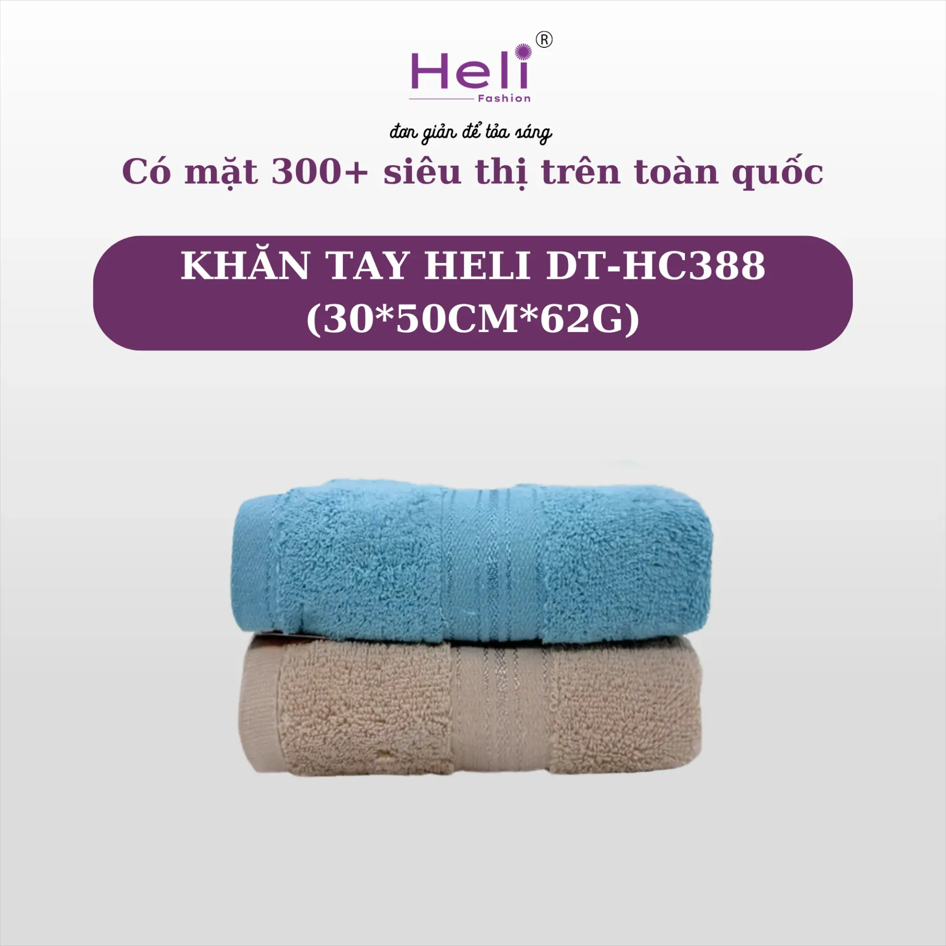 KHĂN TAY  HELI DT-HC388 (30*50CM*62G)