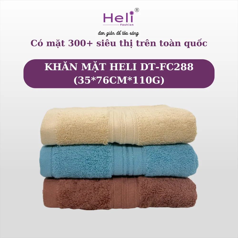 KHĂN MẶT HELI DT-FC288 (35*76CM*110G)