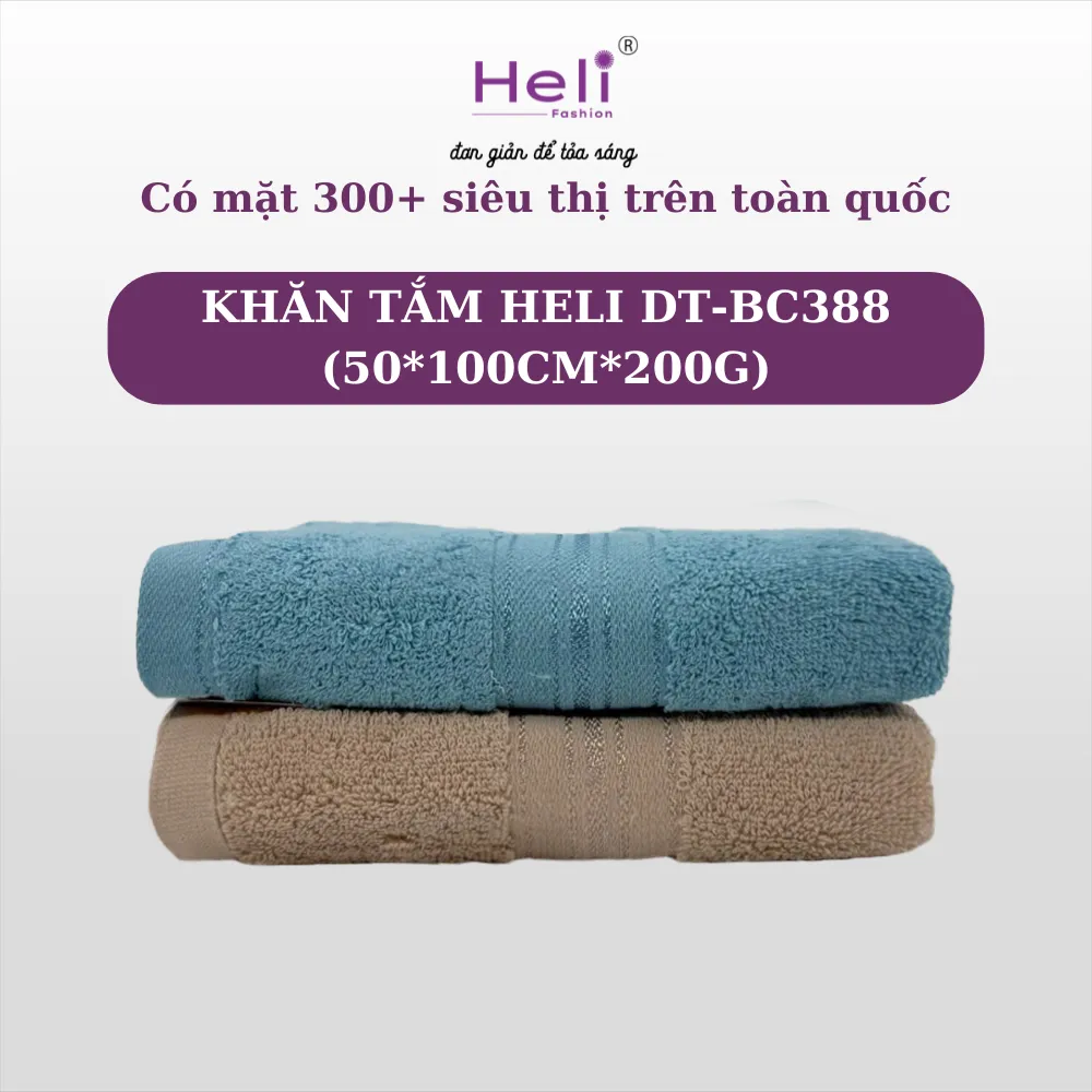 KHĂN TẮM  HELI DT-BC388 (50*100CM*200G)