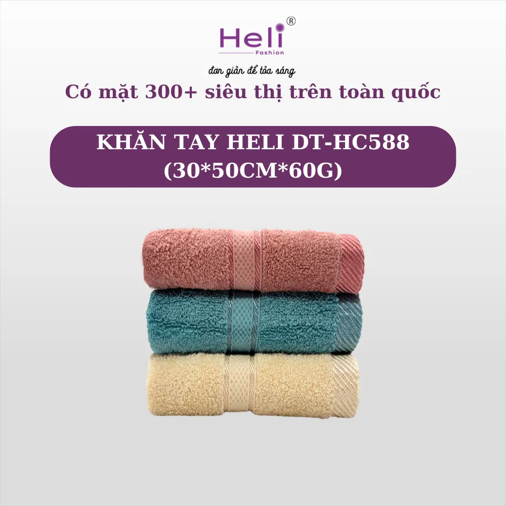 KHĂN TAY HELI DT-HC588 (30*50CM*60G)