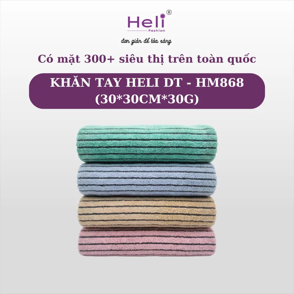 KHĂN TAY HELI DT - HM868 (30*30CM*30G)