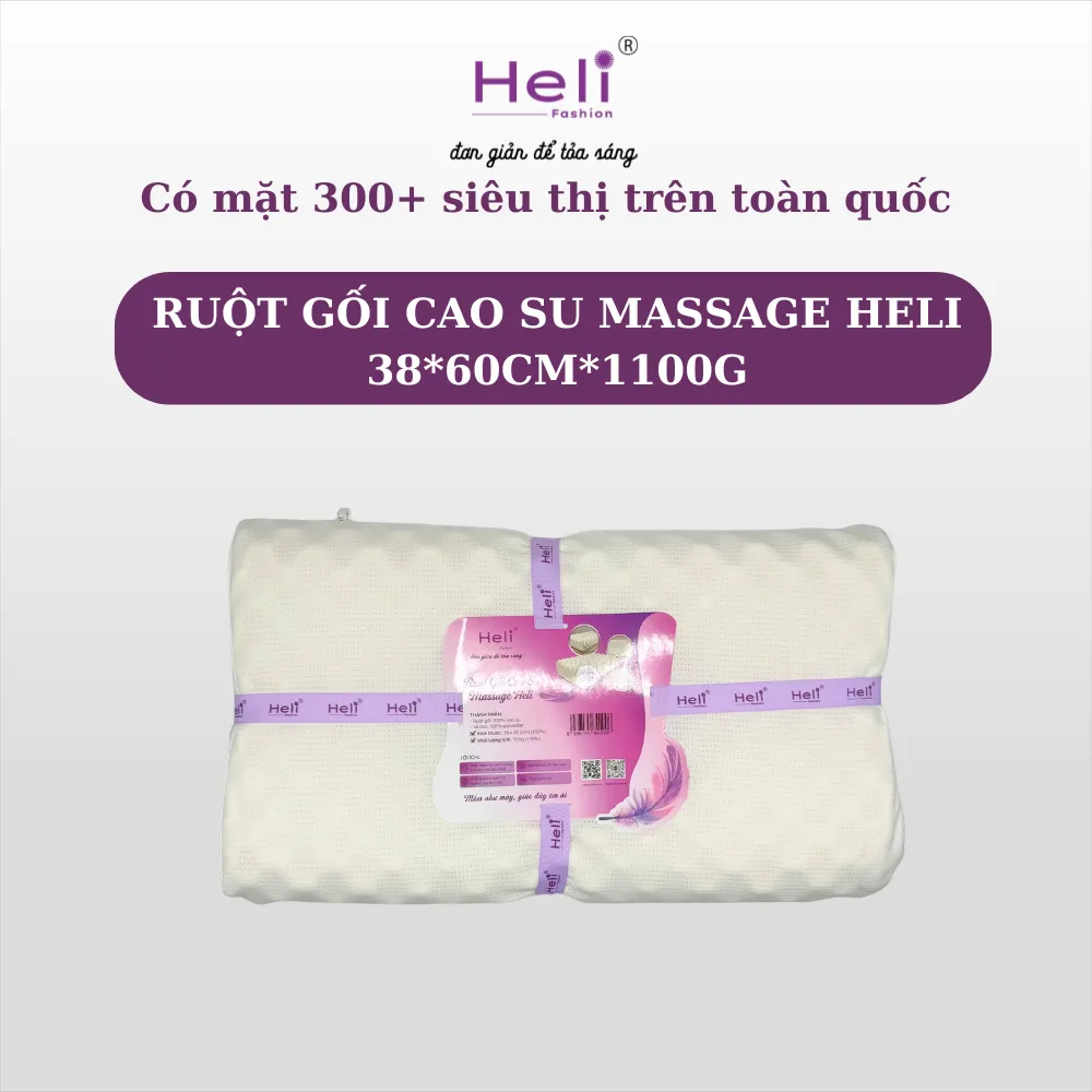 RUỘT GỐI CAO SU MASSAGE HELI 38*60CM*1100G