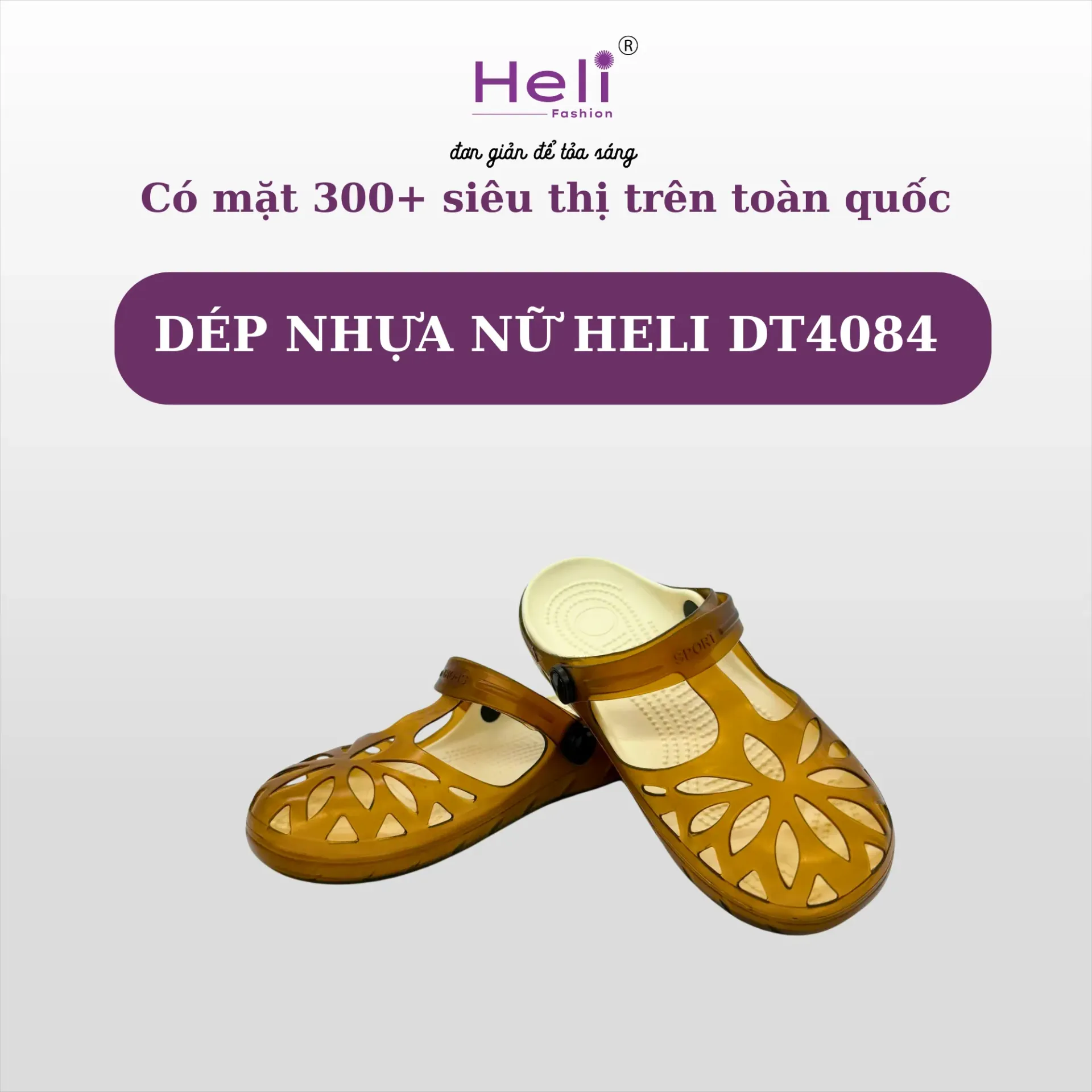 DÉP NHỰA NỮ HELI DT - 4084