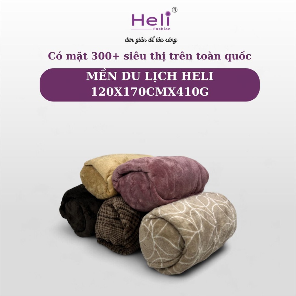[8936175841129] MỀN DU LỊCH HELI BHL 120X170CMX410G
