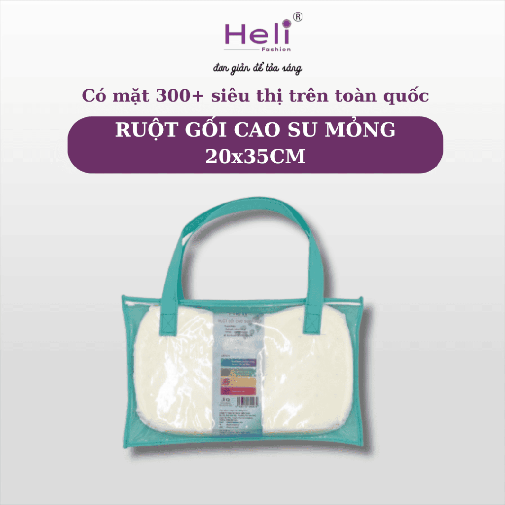 [8936175840979] RUỘT GỐI CAO SU MỎNG 20x35CM
