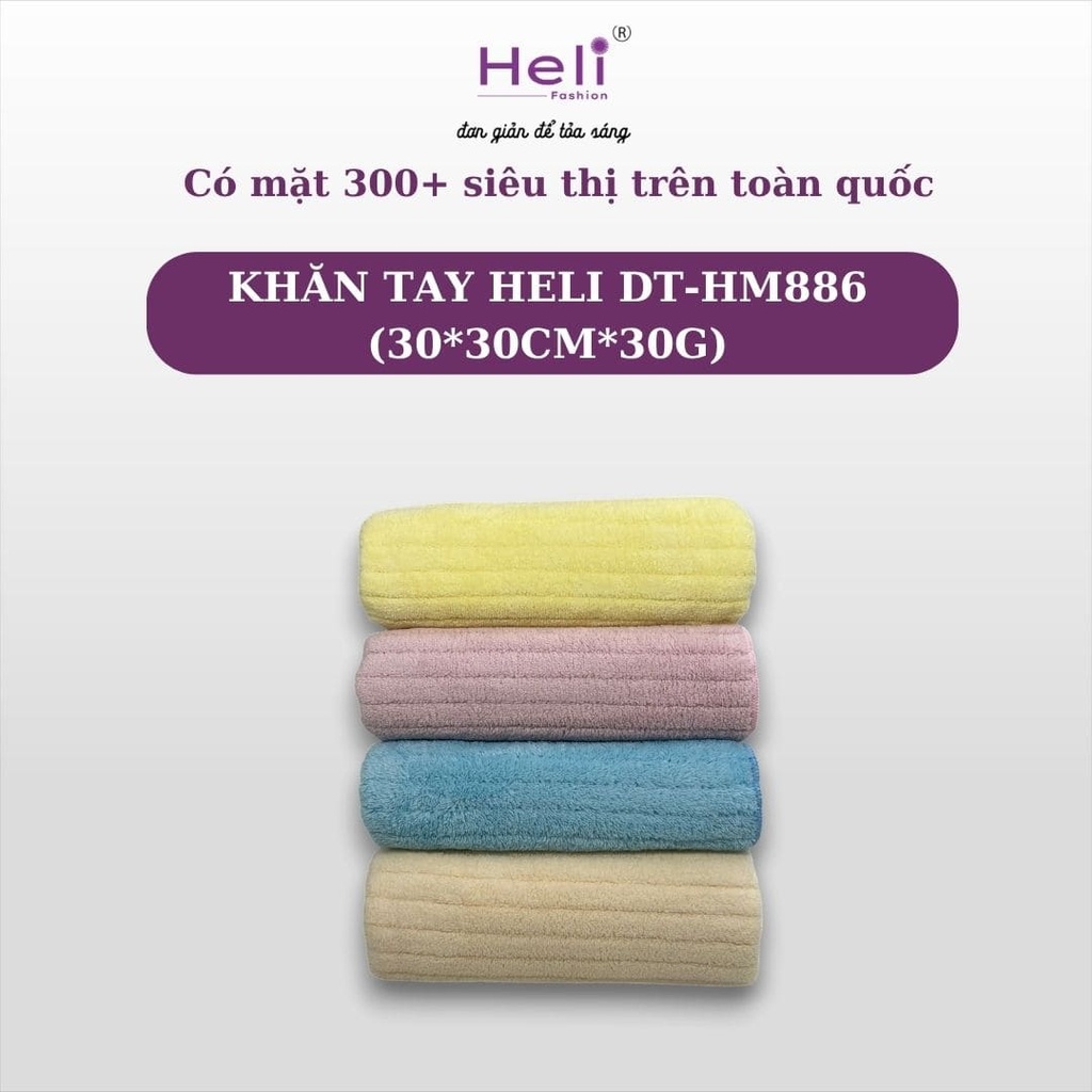[8936175842089] KHĂN TAY HELI DT - HM886 (30*30CM*30G)