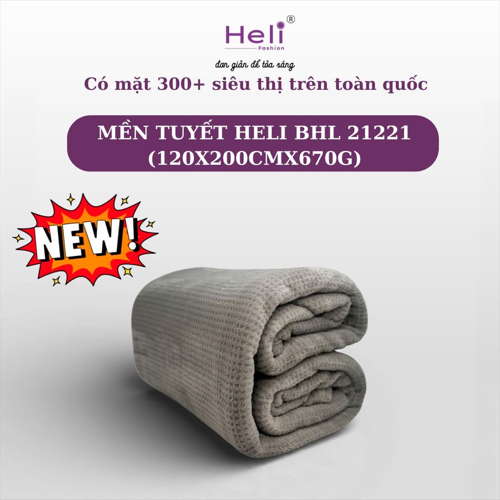 [8936175841181] MỀN TUYẾT HELI BHL 21221 (120X200CMX670G)