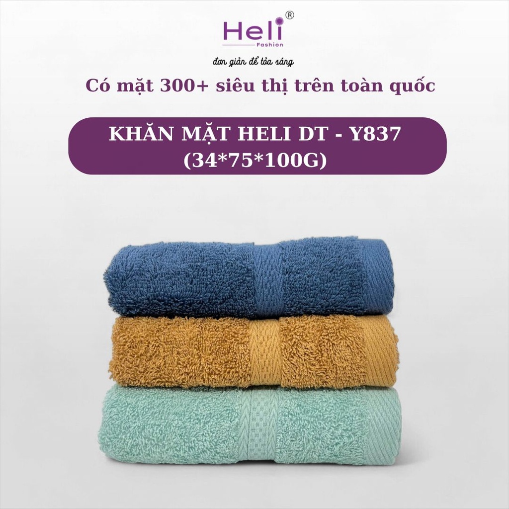 [8936175832264] KHĂN MẶT HELI DT - Y837 (34*75*100G)